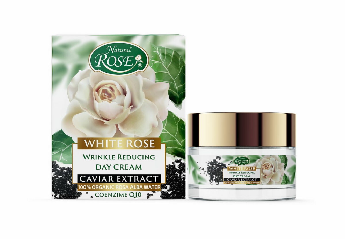 WHITE ROSE – Denný krém redukujúci vrásky s Q10 a kaviárom